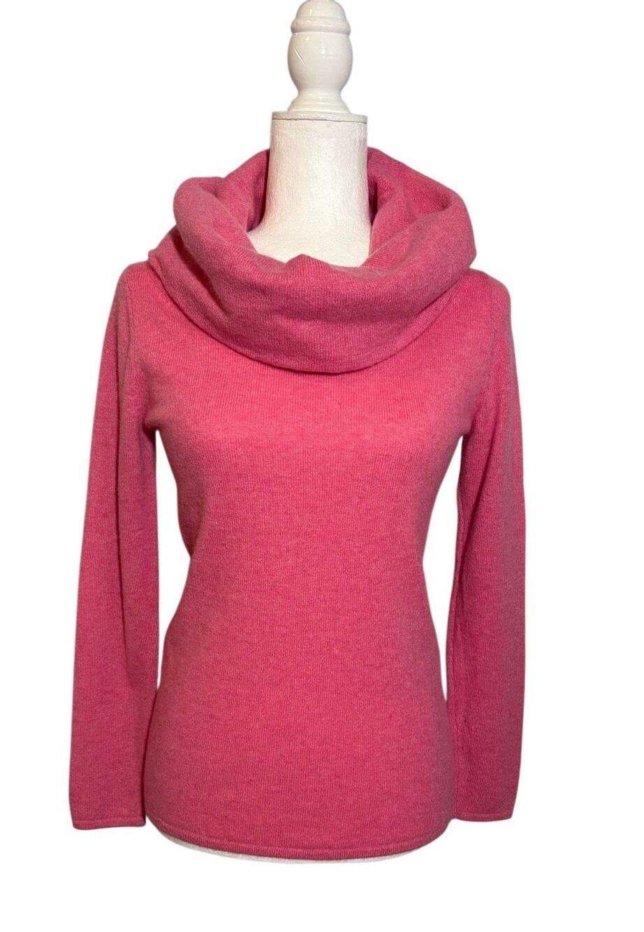 Sundance 100% Cashmere cowl neck sweater in deep pink - PXS